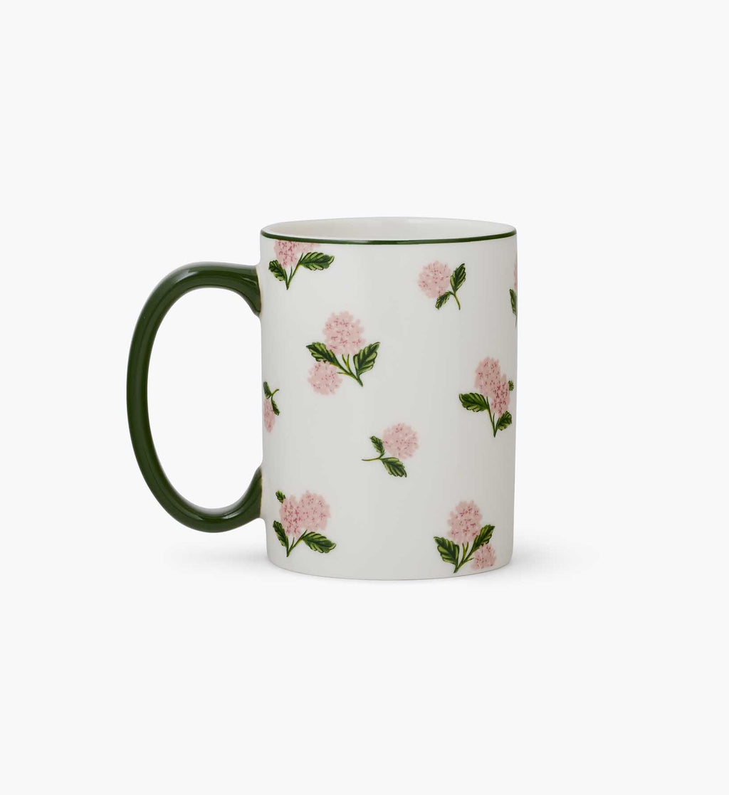 Porcelain Mug - Pink Hydrangea