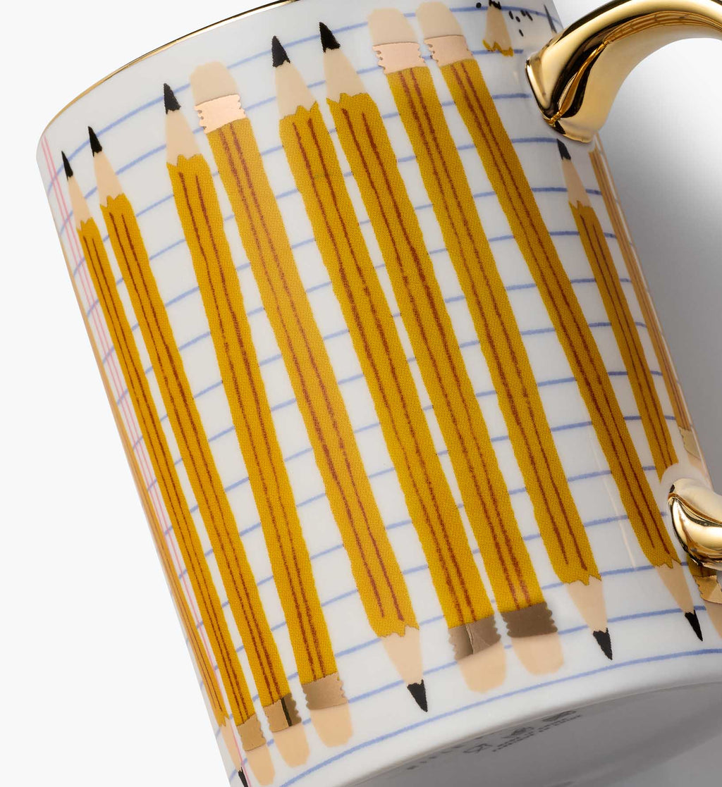 Porcelain Mug - Pencils
