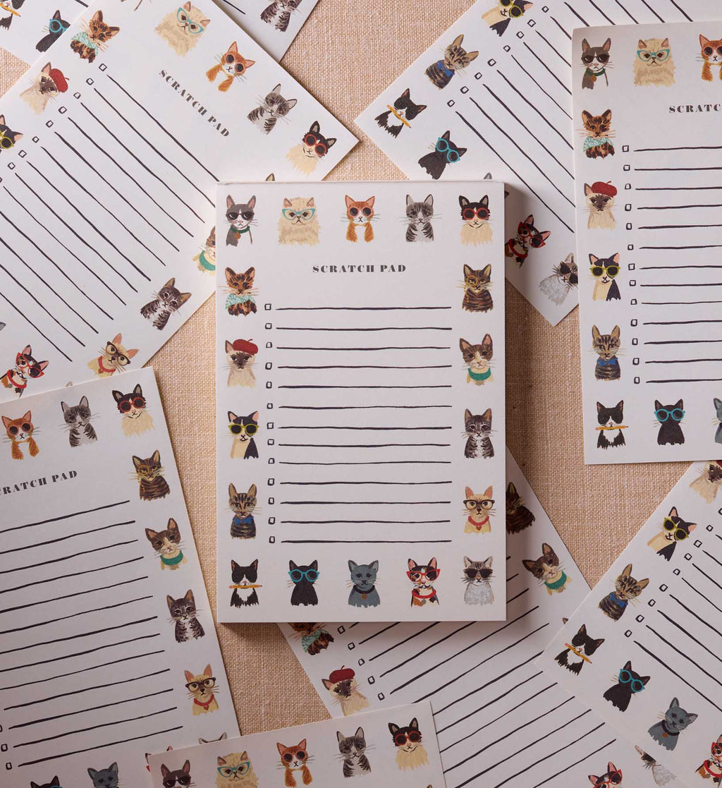 Checklist Notepad - Cool Cats
