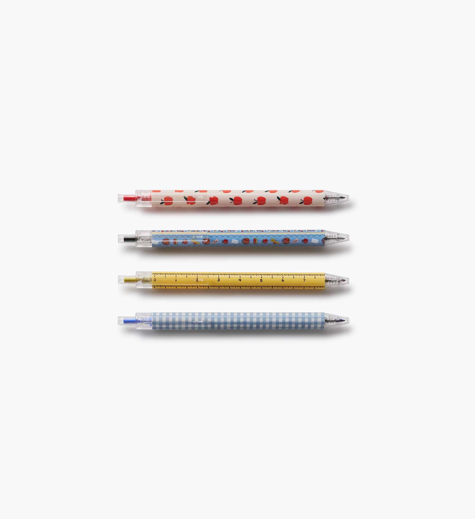 Gel Pen Set of 4 - Schoolhouse
