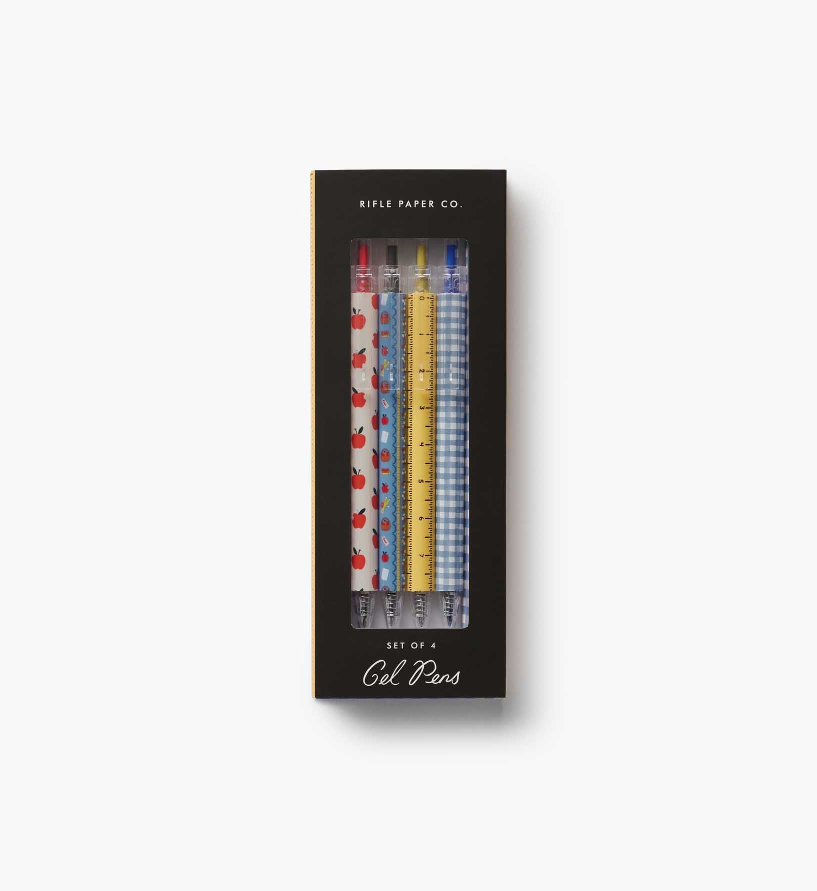 Gel Pen Set of 4 - Schoolhouse