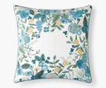 Embroidered Pillow Cover - Garden Party Blue