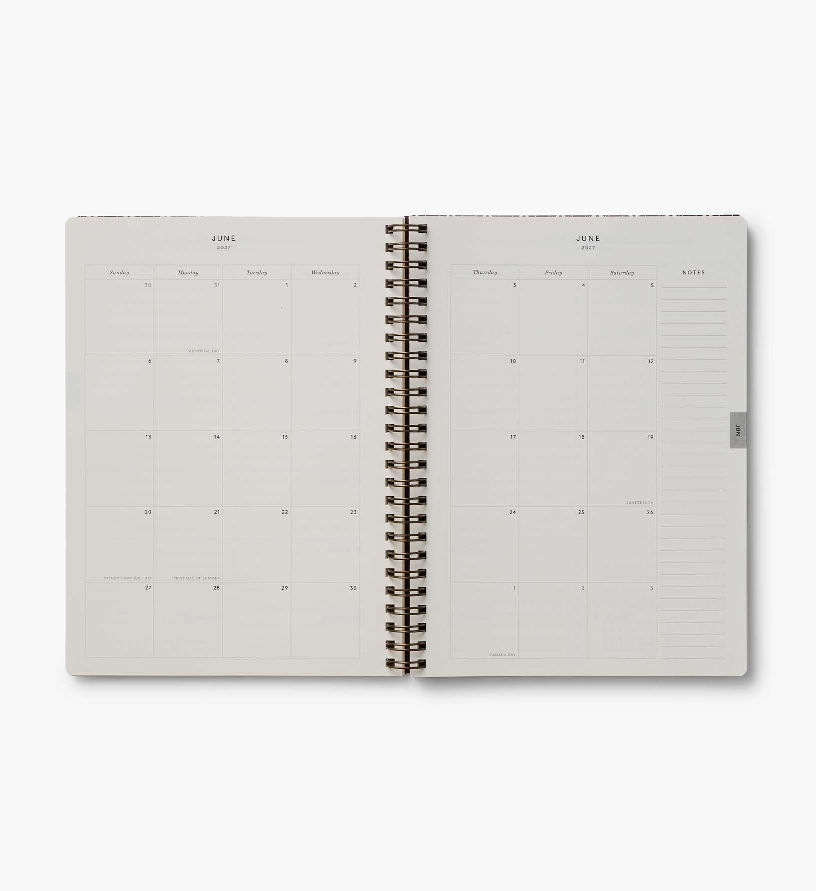 2027 12-Month Softcover Spiral Planner - Sage Hydrangea