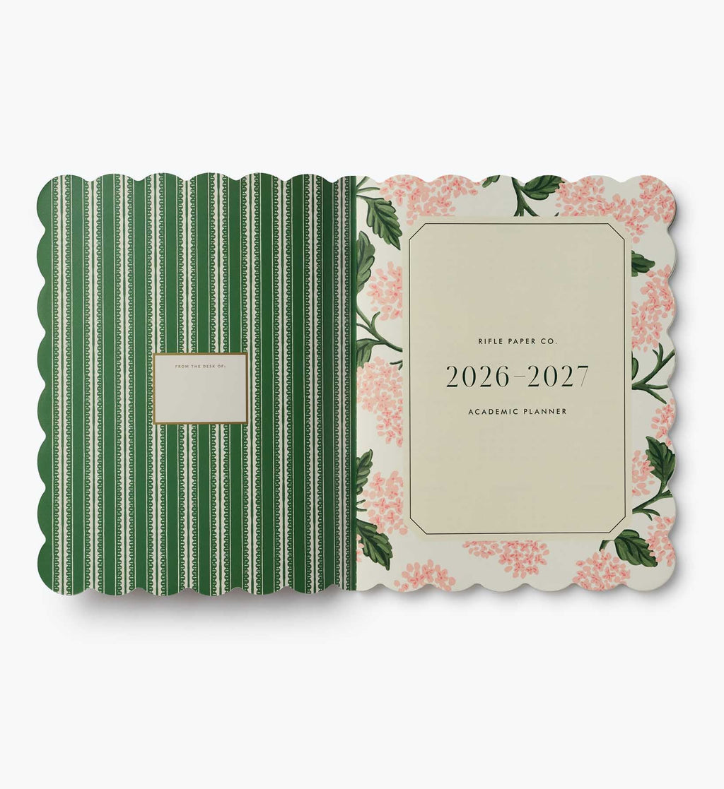 2026-2027 12-Month Academic?Appointment Notebook - Pink Hydrangea
