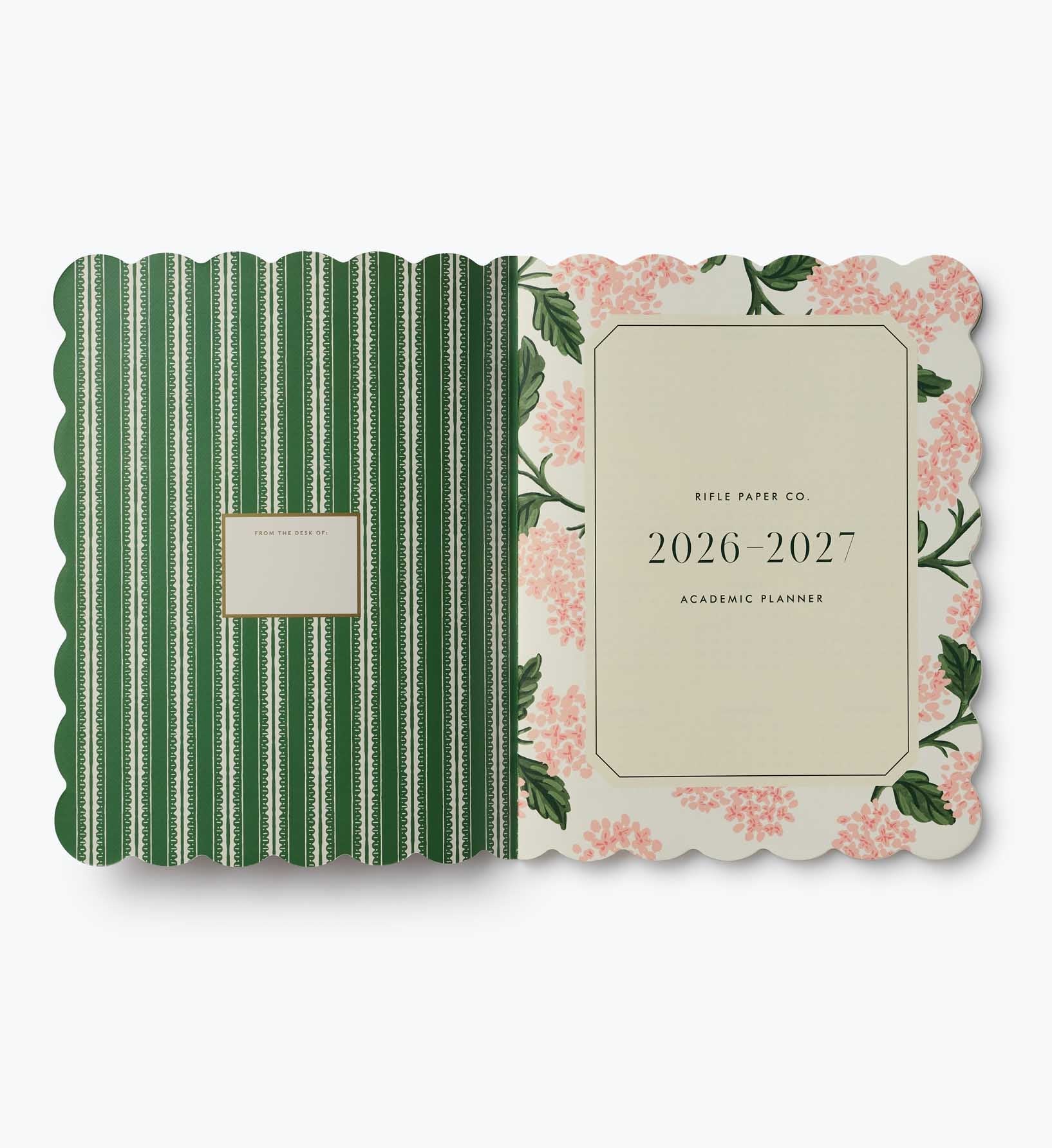 2026-2027 12-Month Academic?Appointment Notebook - Pink Hydrangea