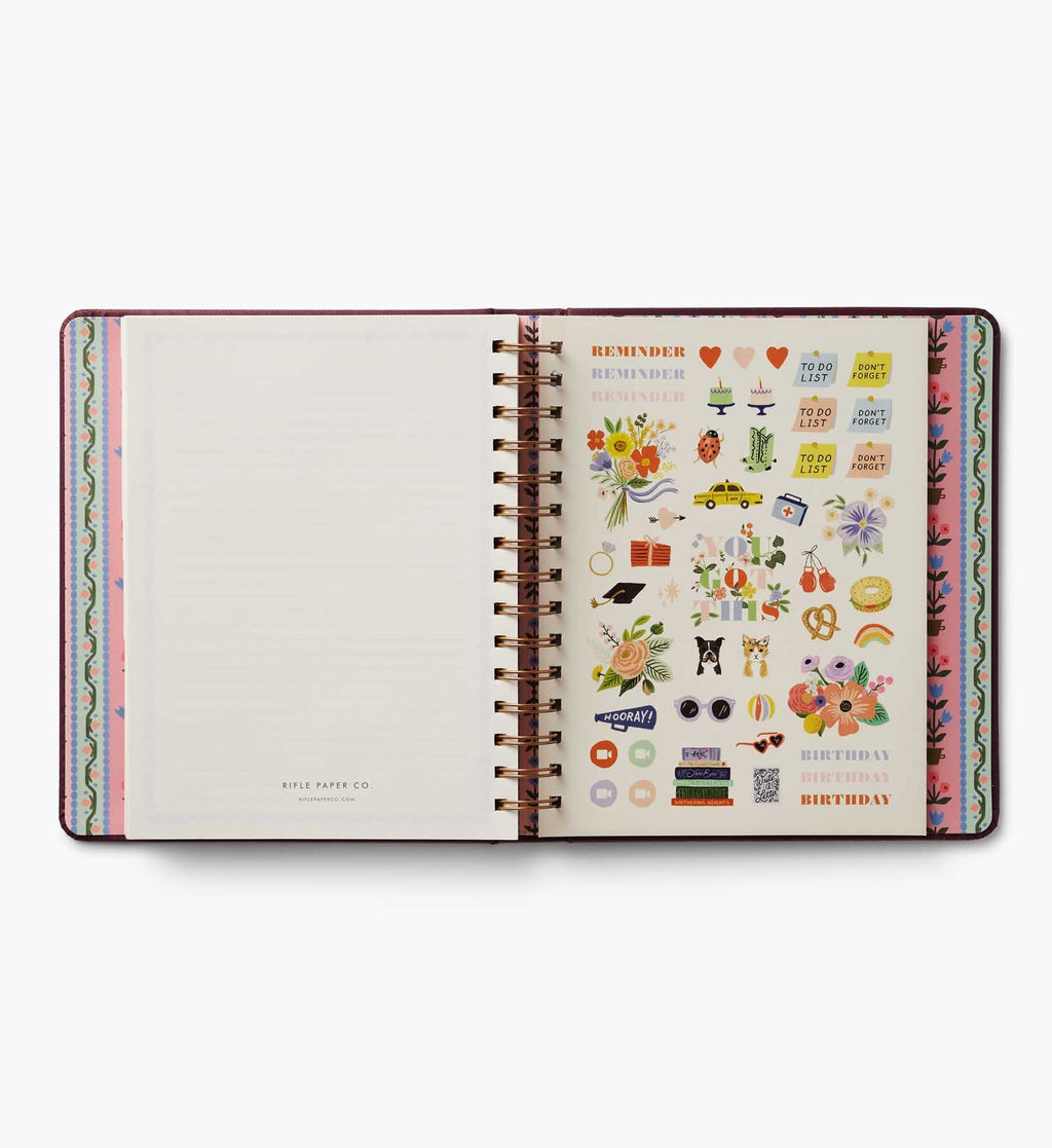 2026-2027 17-Month Academic Covered Spiral Planner - Ladies Night Book Club