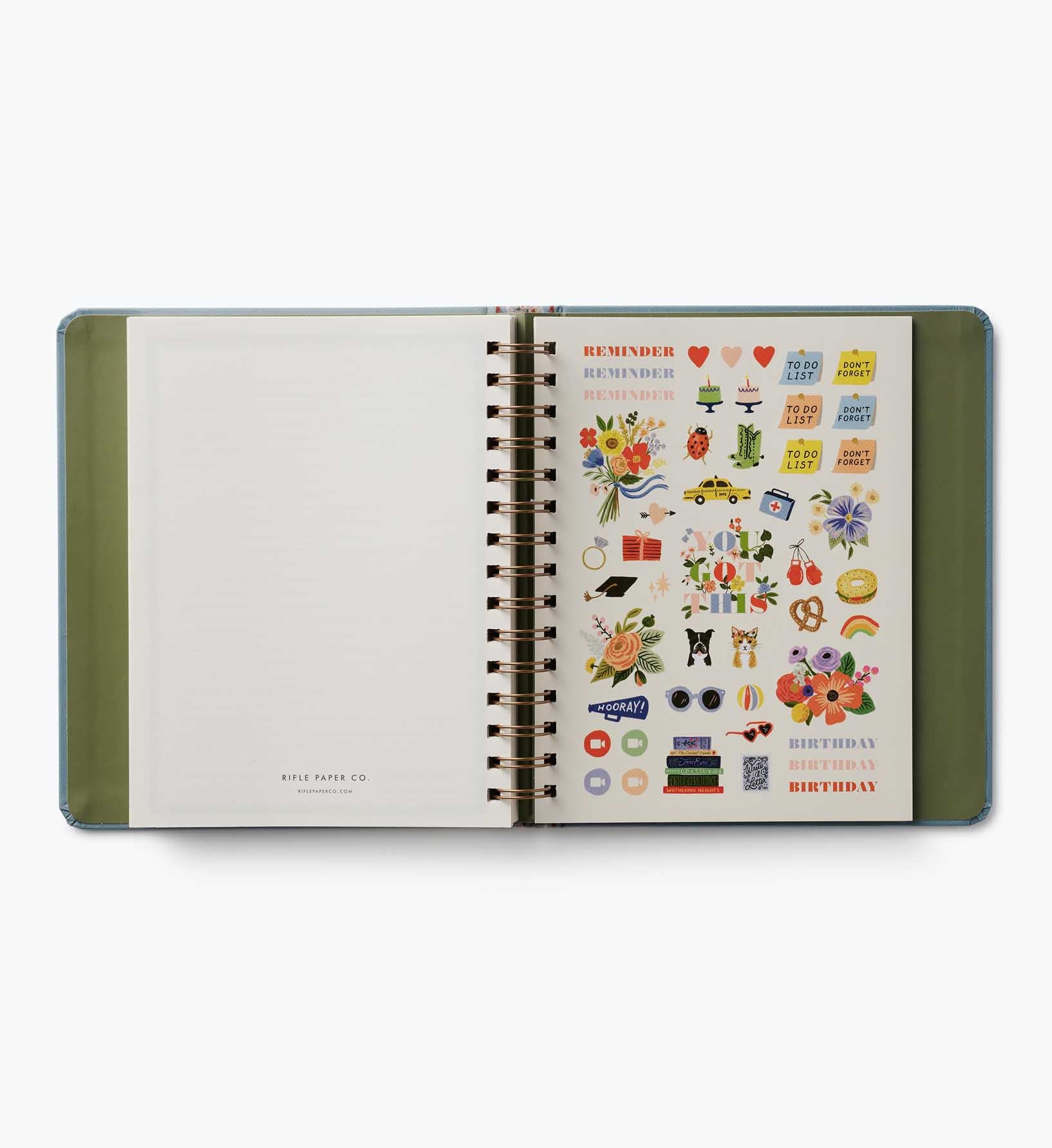 2026-2027 17-Month Academic Covered Spiral Planner - Paisley