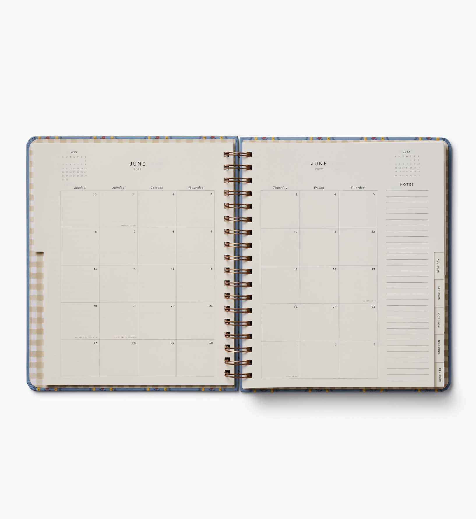 2026-2027 17-Month Academic Hardcover Spiral Planner - Schoolhouse