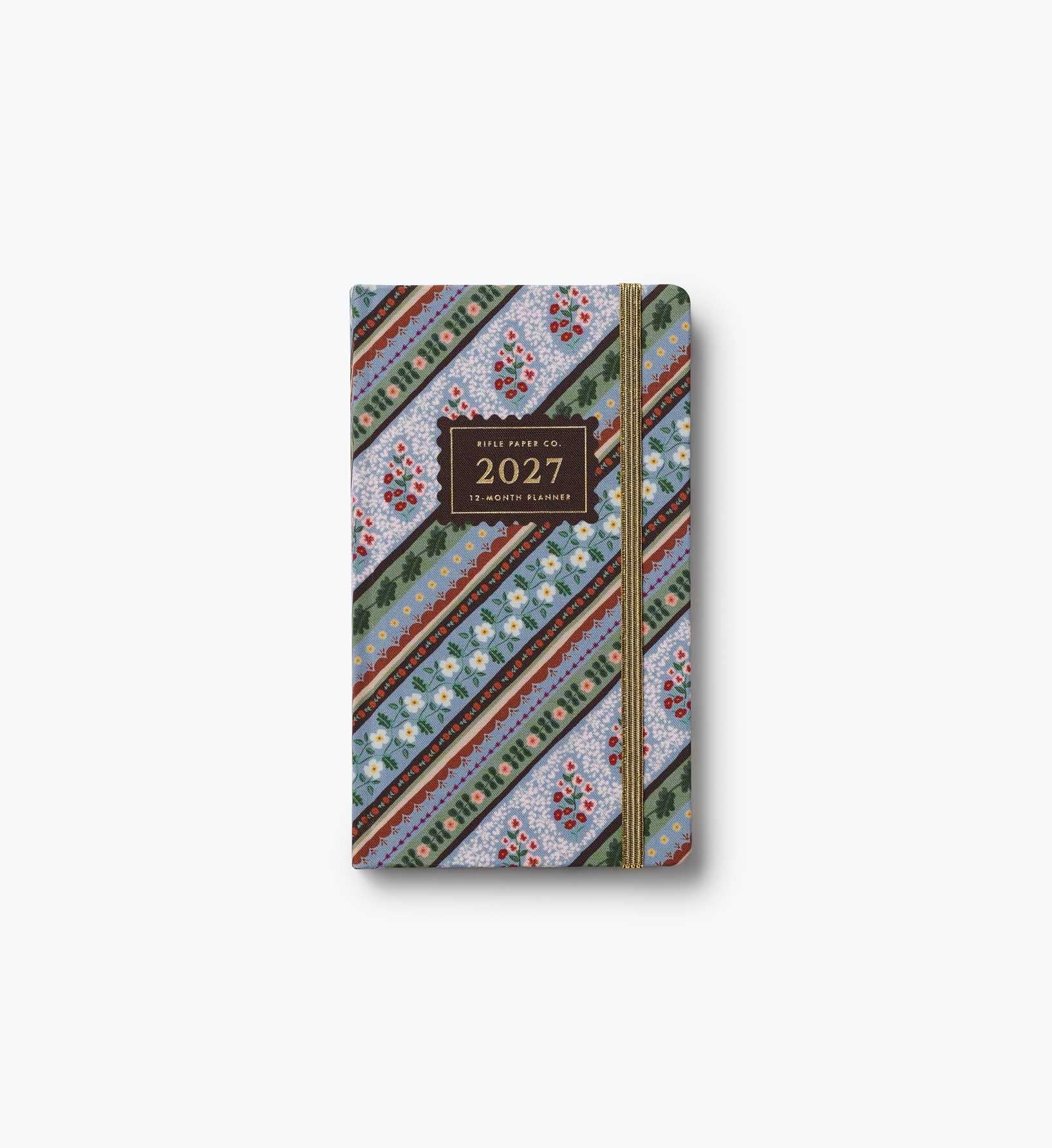 2027 12-Month Hardcover Pocket Planner - Paisley
