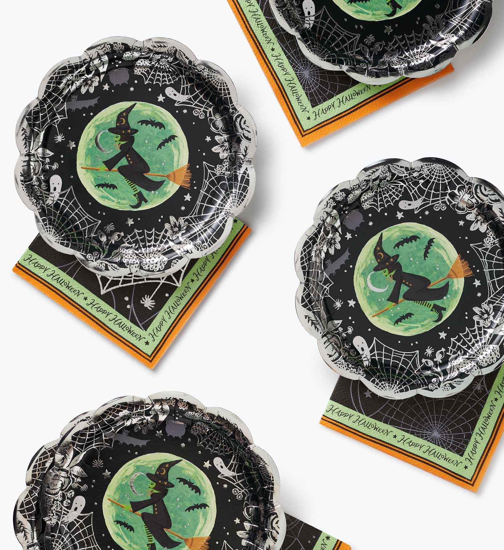 Small Paper Plates - Witches Brew