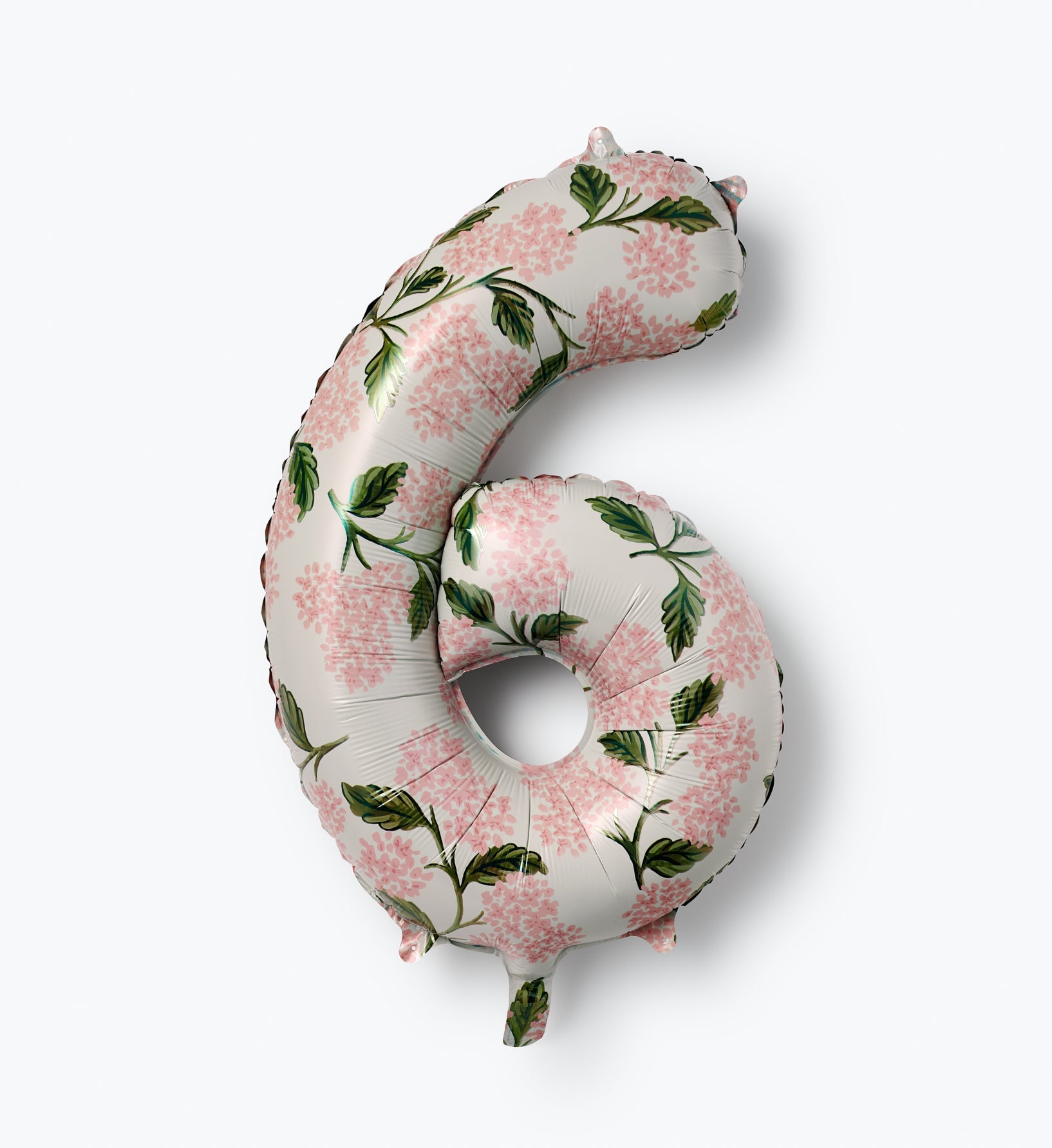 Numbered Foil Balloon - Pink Hydrangea