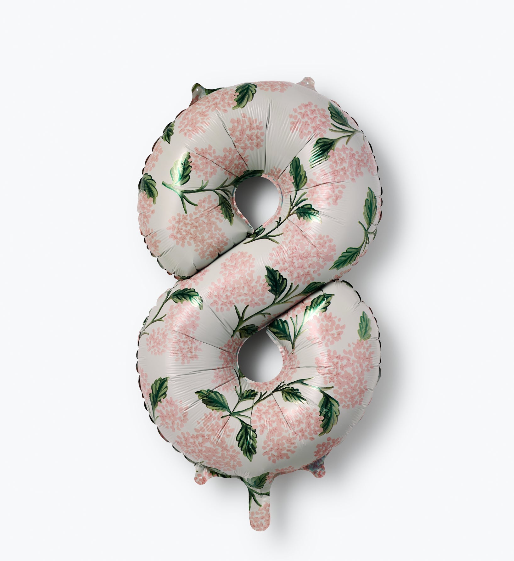 Numbered Foil Balloon - Pink Hydrangea
