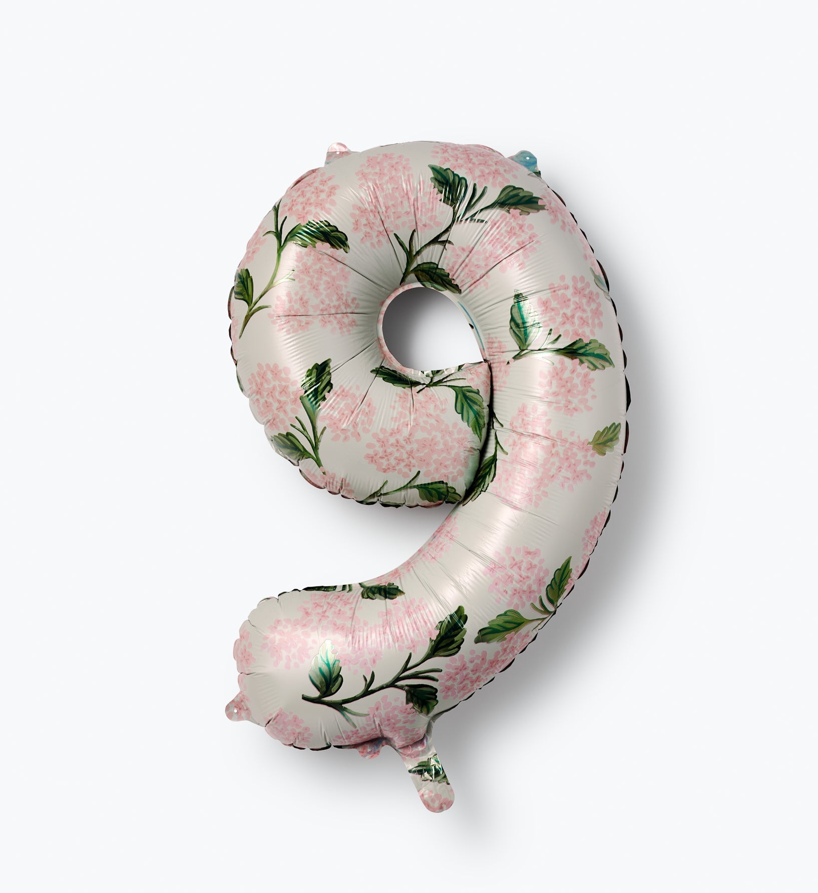 Numbered Foil Balloon - Pink Hydrangea