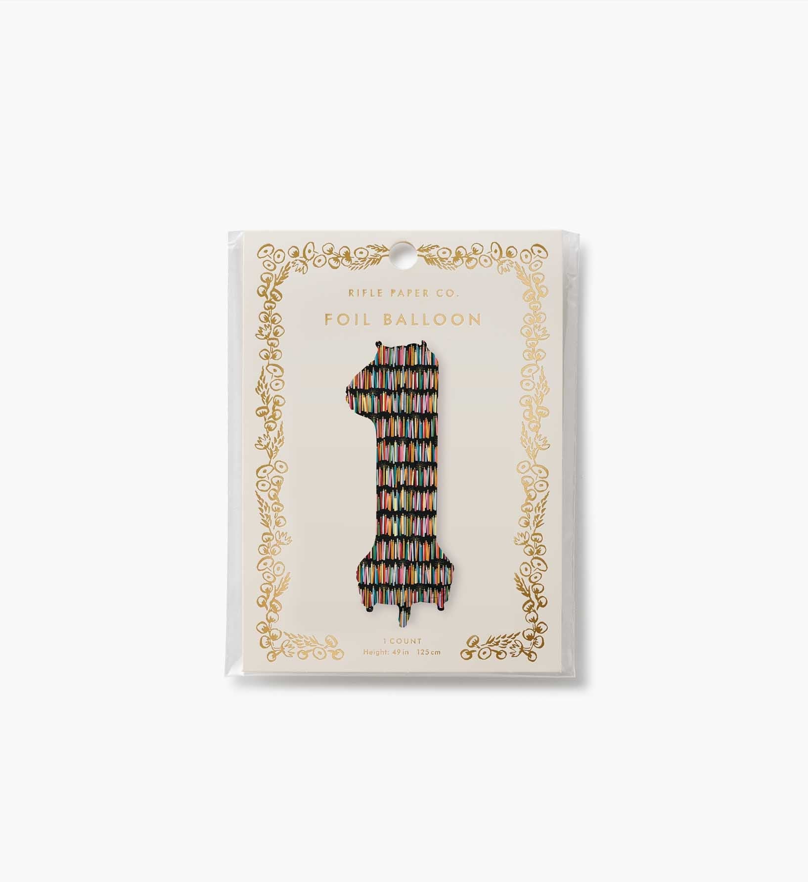 Numbered Foil Balloon - Candles