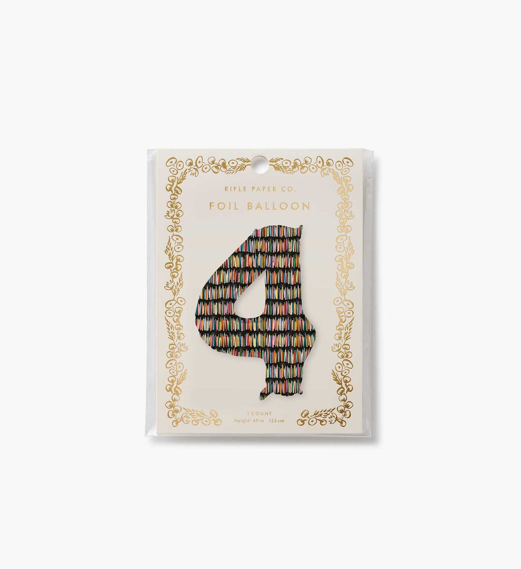 Numbered Foil Balloon - Candles