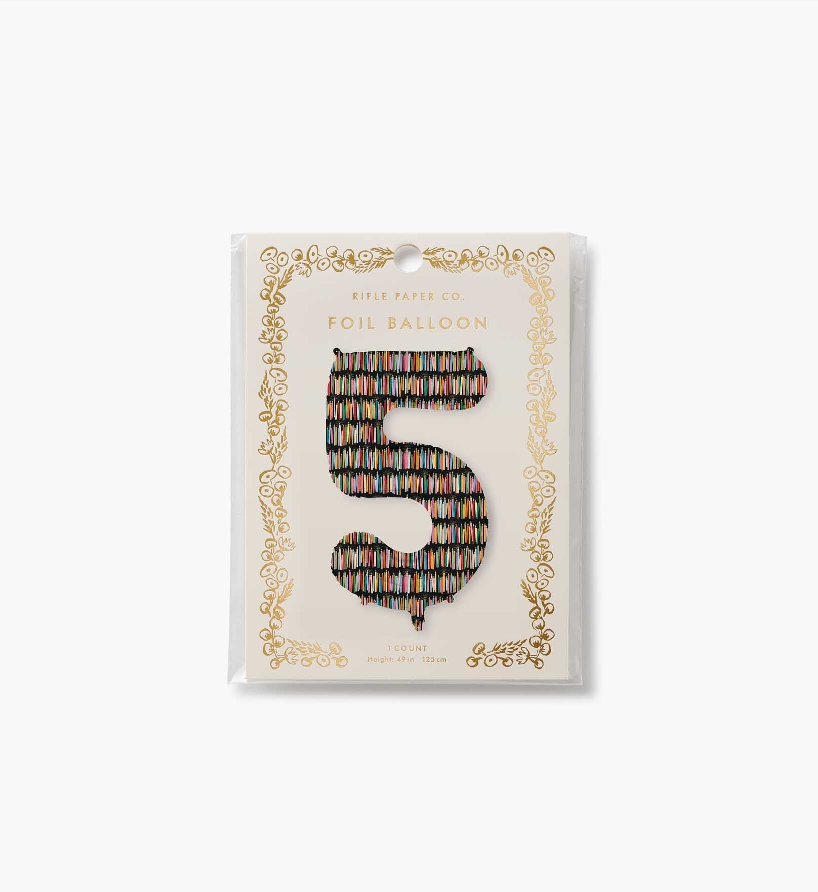 Numbered Foil Balloon - Candles
