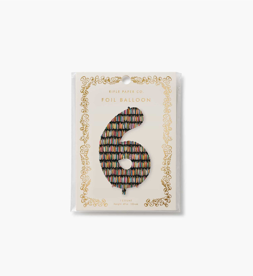 Numbered Foil Balloon - Candles