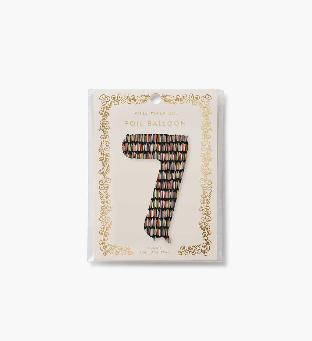 Numbered Foil Balloon - Candles