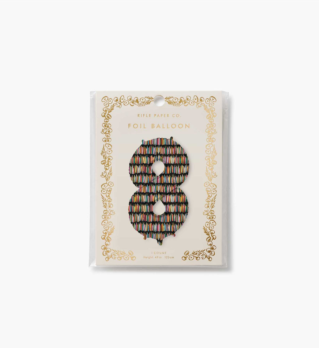 Numbered Foil Balloon - Candles