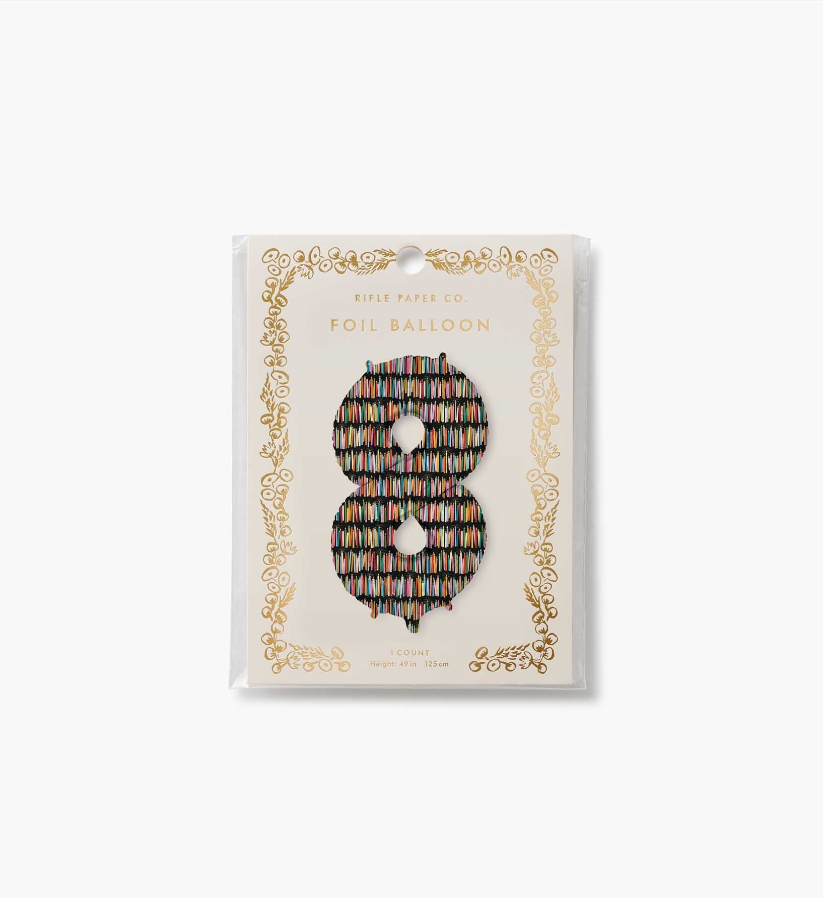 Numbered Foil Balloon - Candles