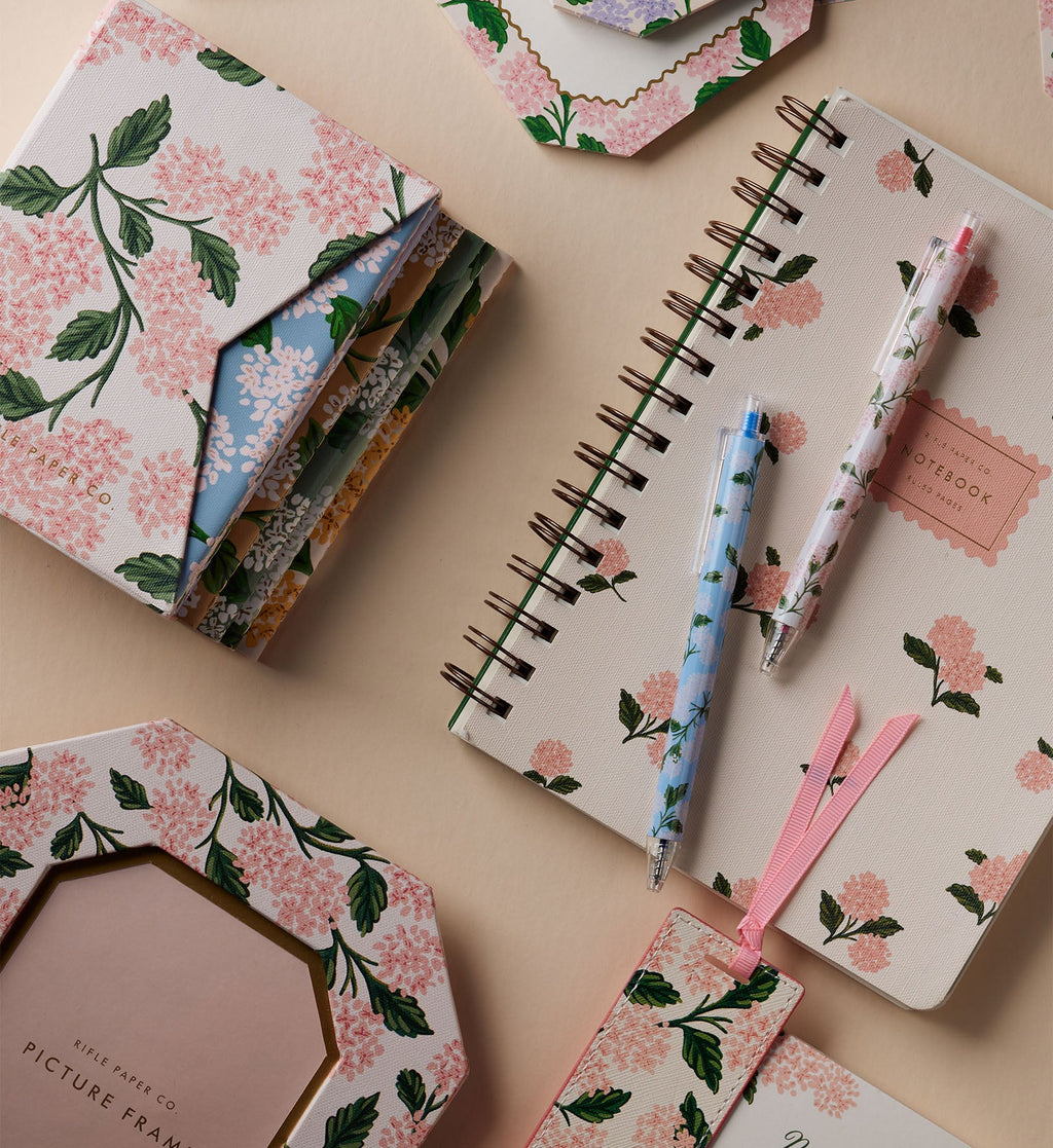 Spiral Notebook - Pink Hydrangea