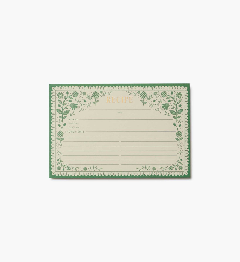 Recipe Cards - Artichoke