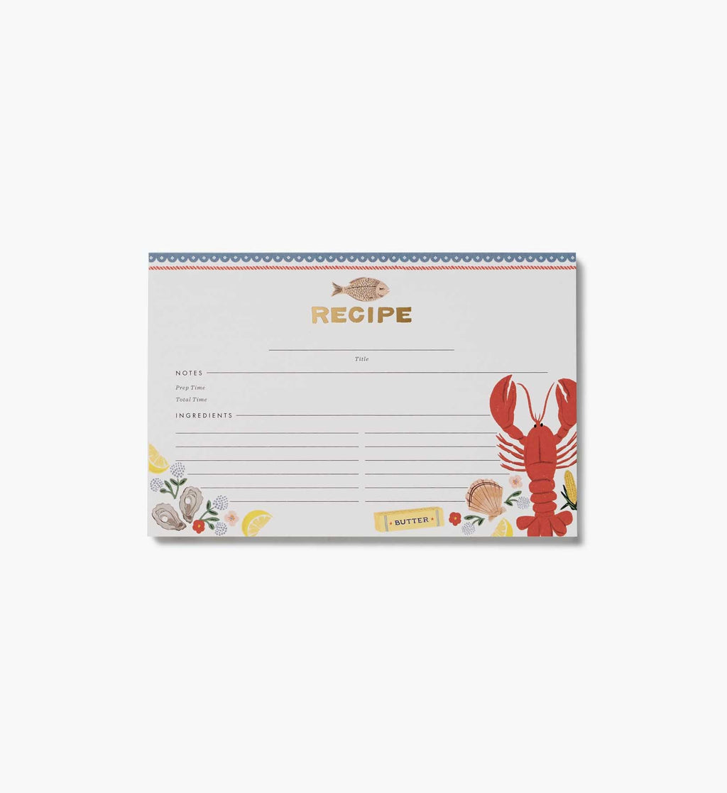 Recipe Cards - Seaside