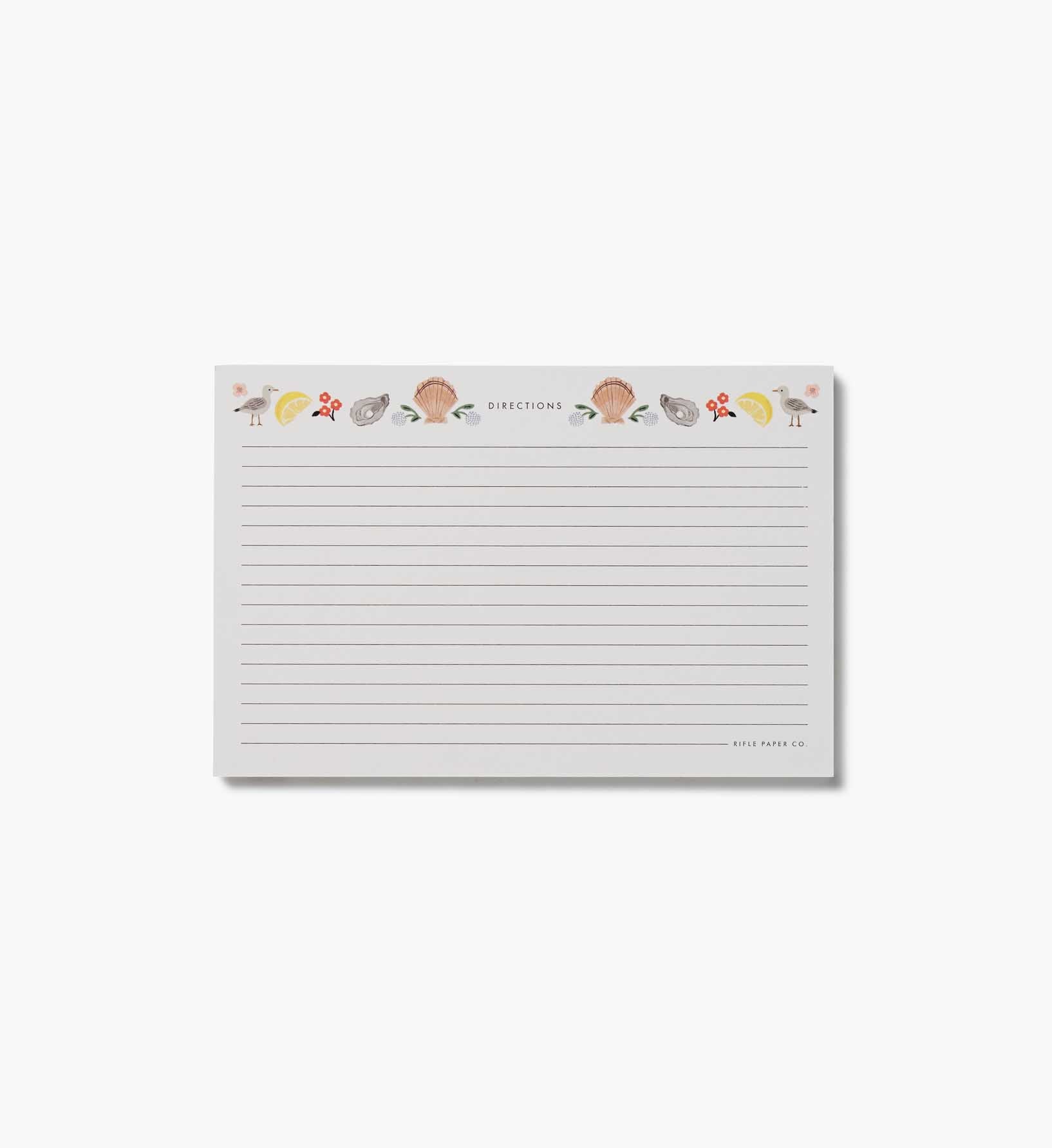 Recipe Cards - Seaside