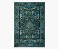 Canopy Peacock Forest Printed Rug - Teal