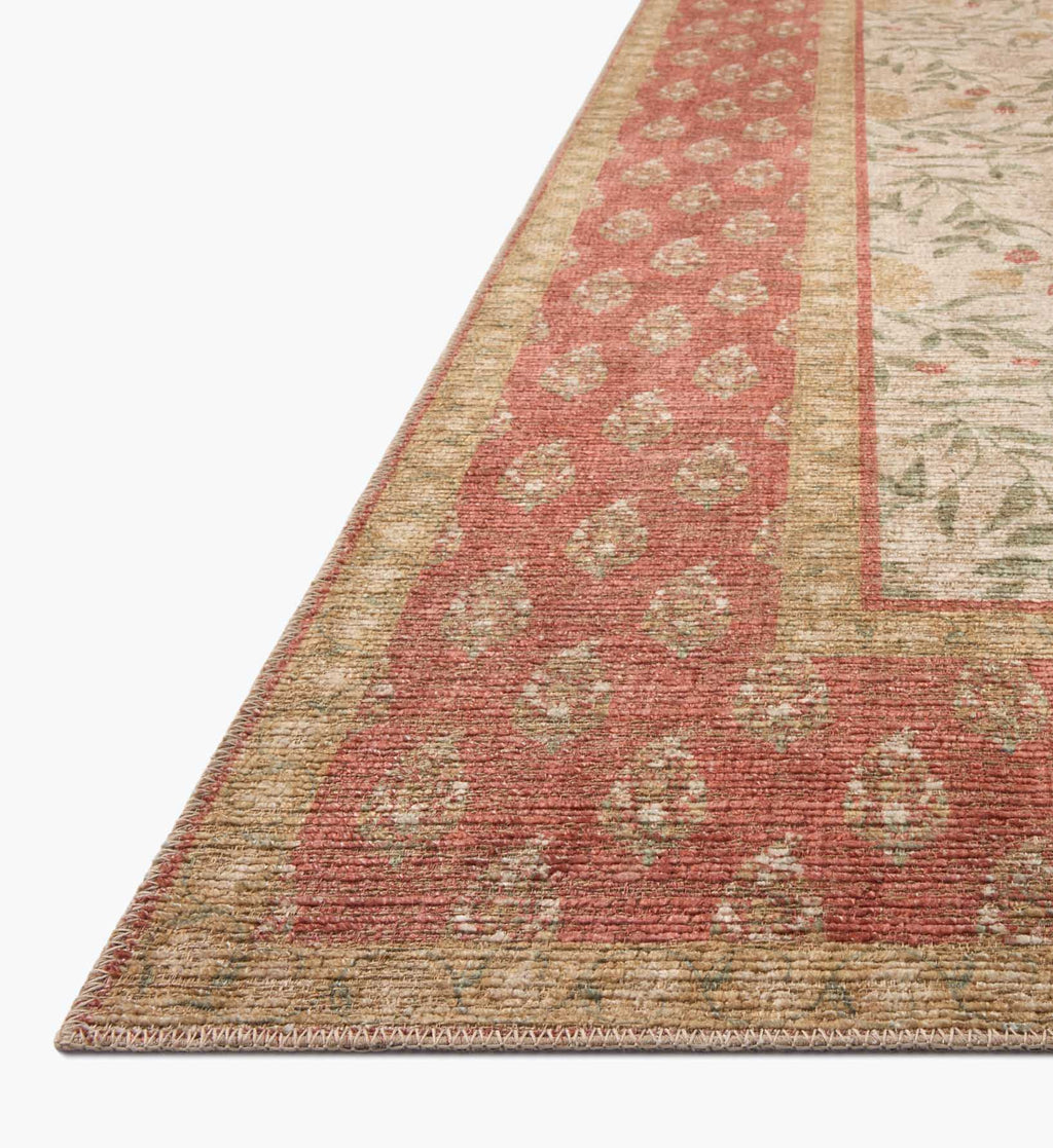 Edinburgh Aster Power Loomed Rug - Ivory & Spice