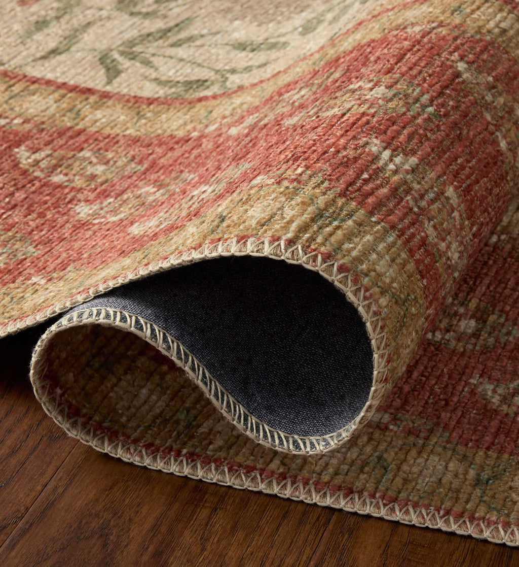 Edinburgh Aster Power Loomed Rug - Ivory & Spice