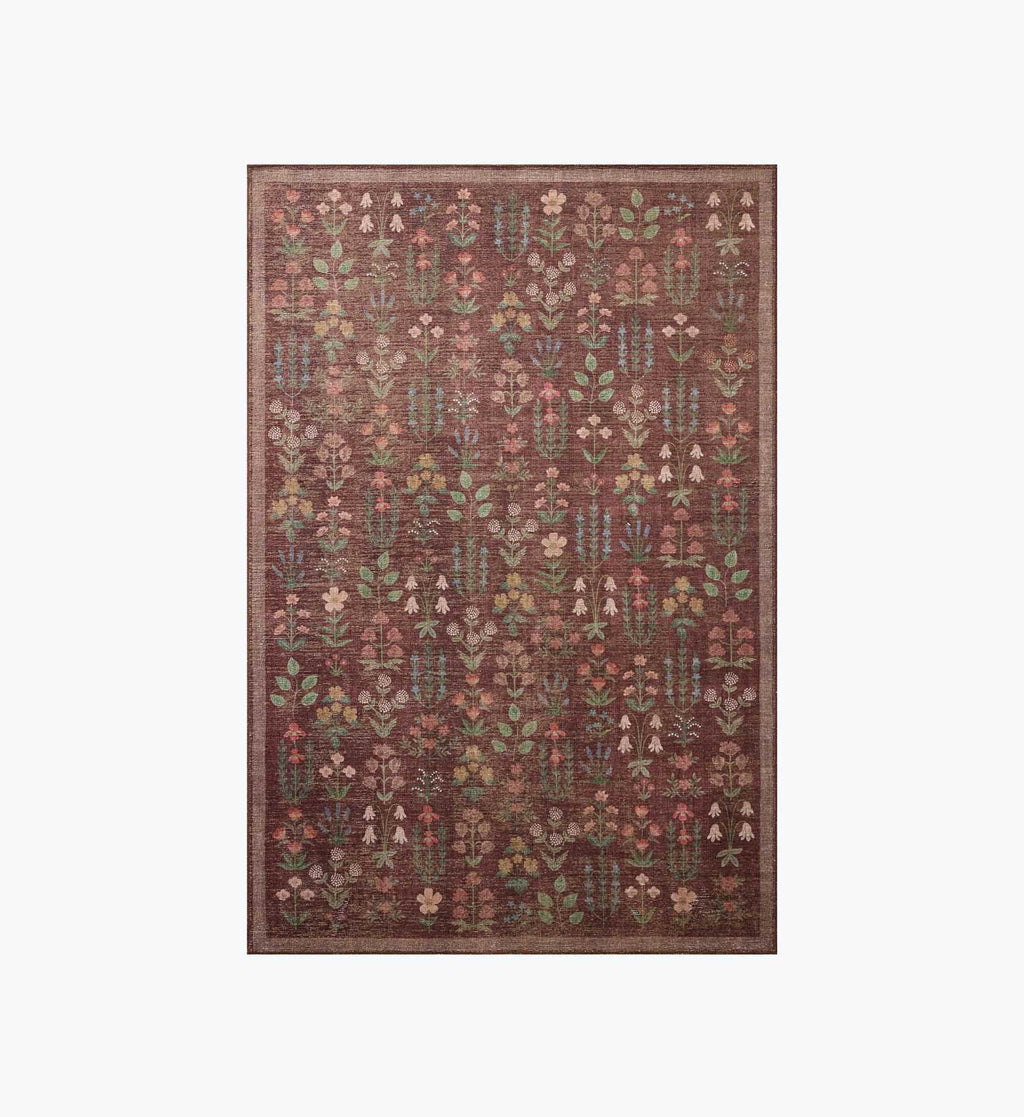 Edinburgh Campbell Power Loomed Rug - Merlot