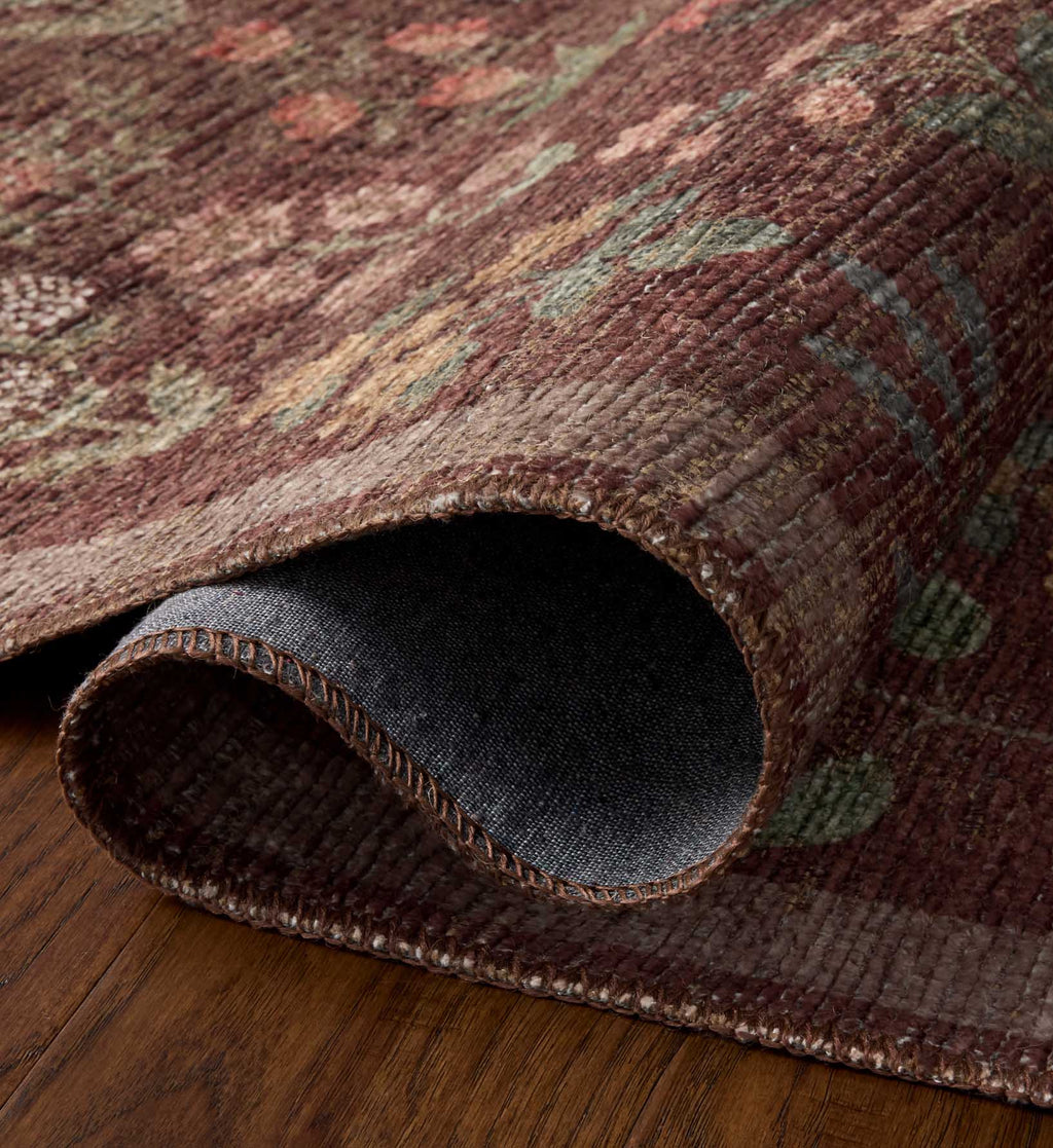 Edinburgh Campbell Power Loomed Rug - Merlot