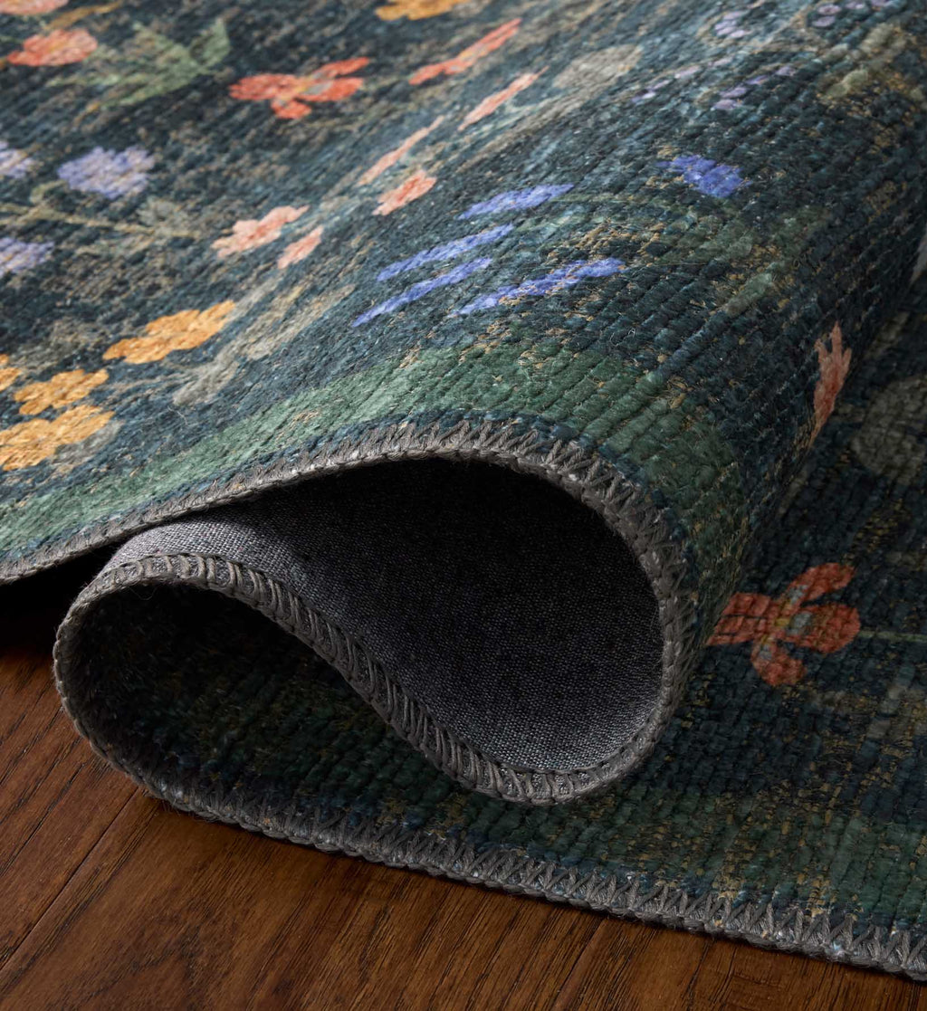 Edinburgh Campbell Power Loomed Rug - Navy