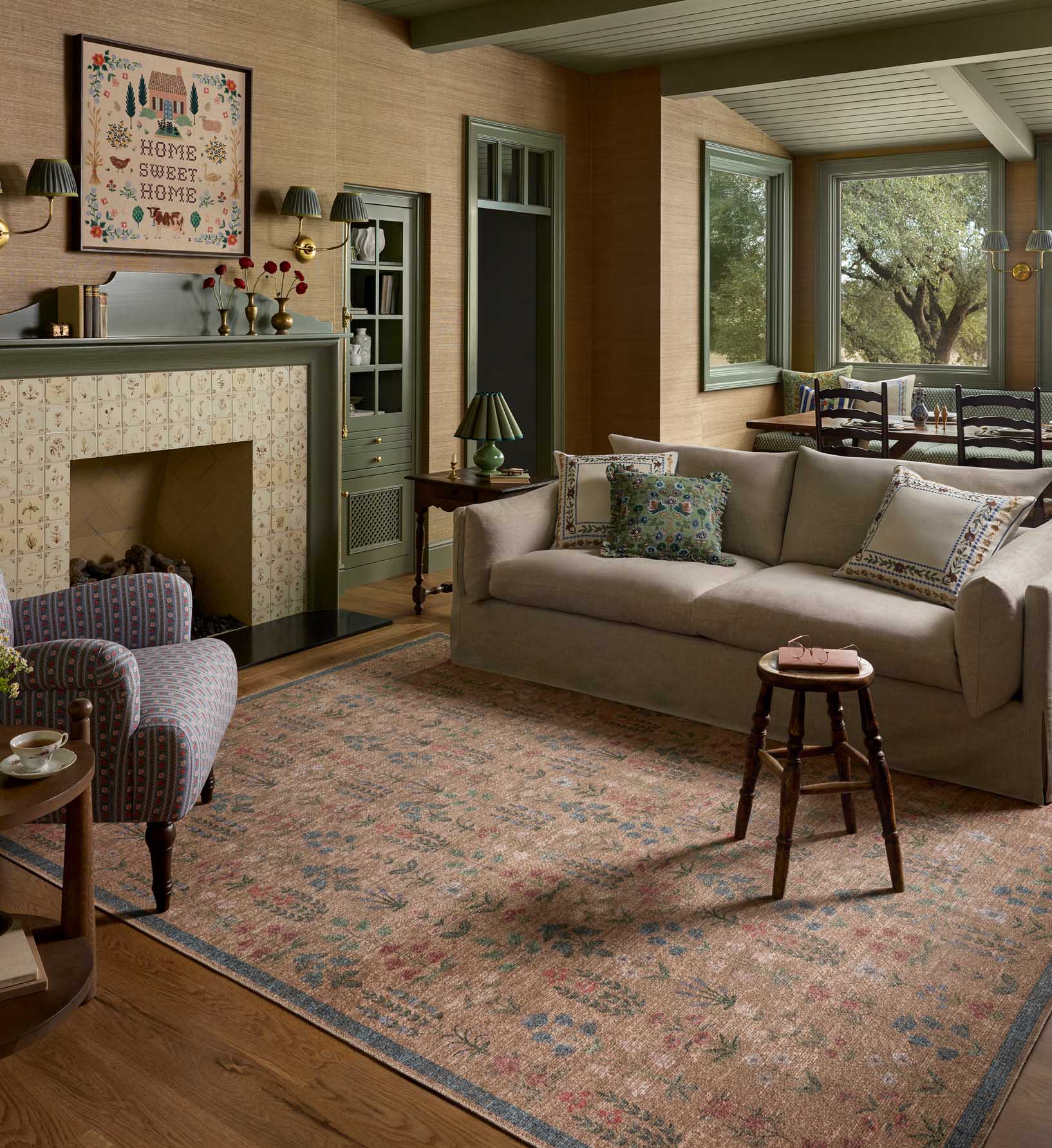 Edinburgh Campbell Power Loomed Rug - Wheat