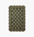 Lisette Wool Hooked Rug - Forest & Oatmeal