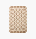 Lisette Wool Hooked Rug - Ivory & Natural