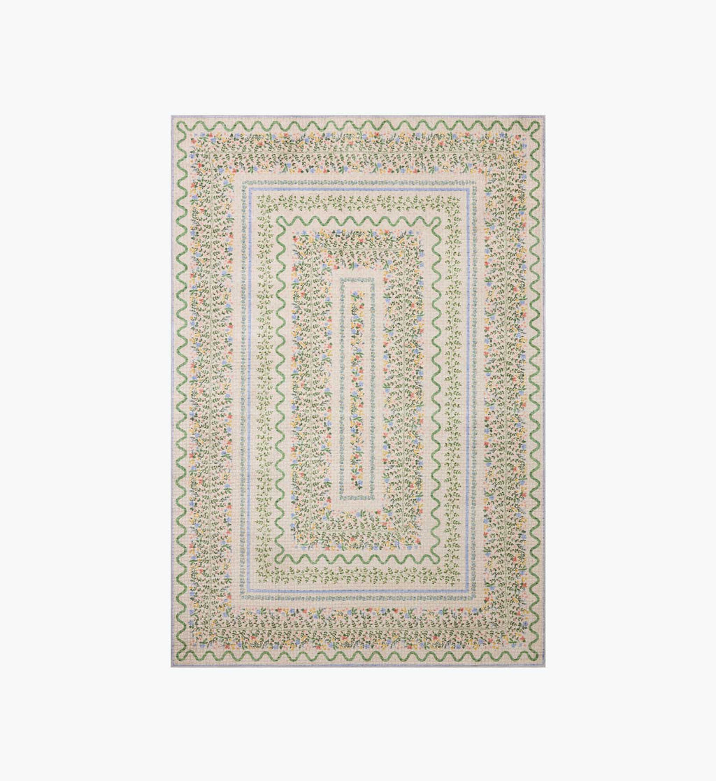 Orchard Wildwood Vines Washable Rug - Ivory
