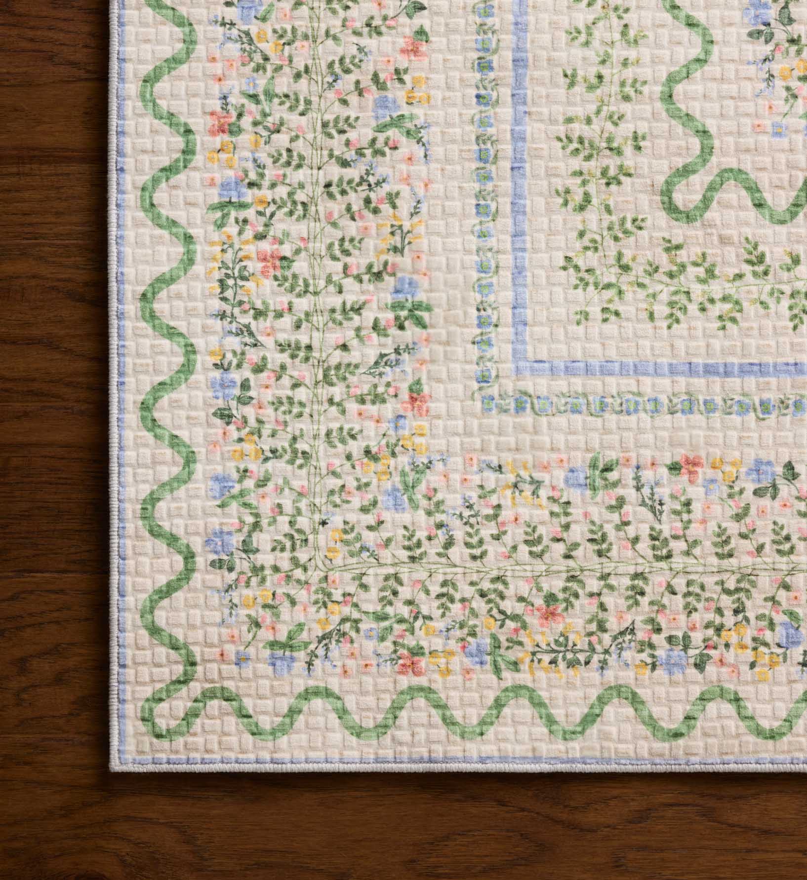 Orchard Wildwood Vines Washable Rug - Ivory