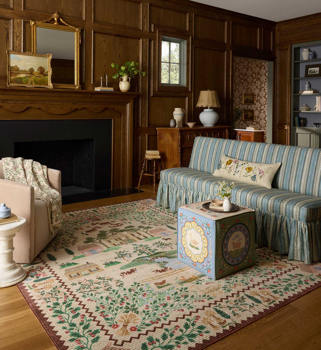 Orchard Country Farm Washable Rug - Ivory