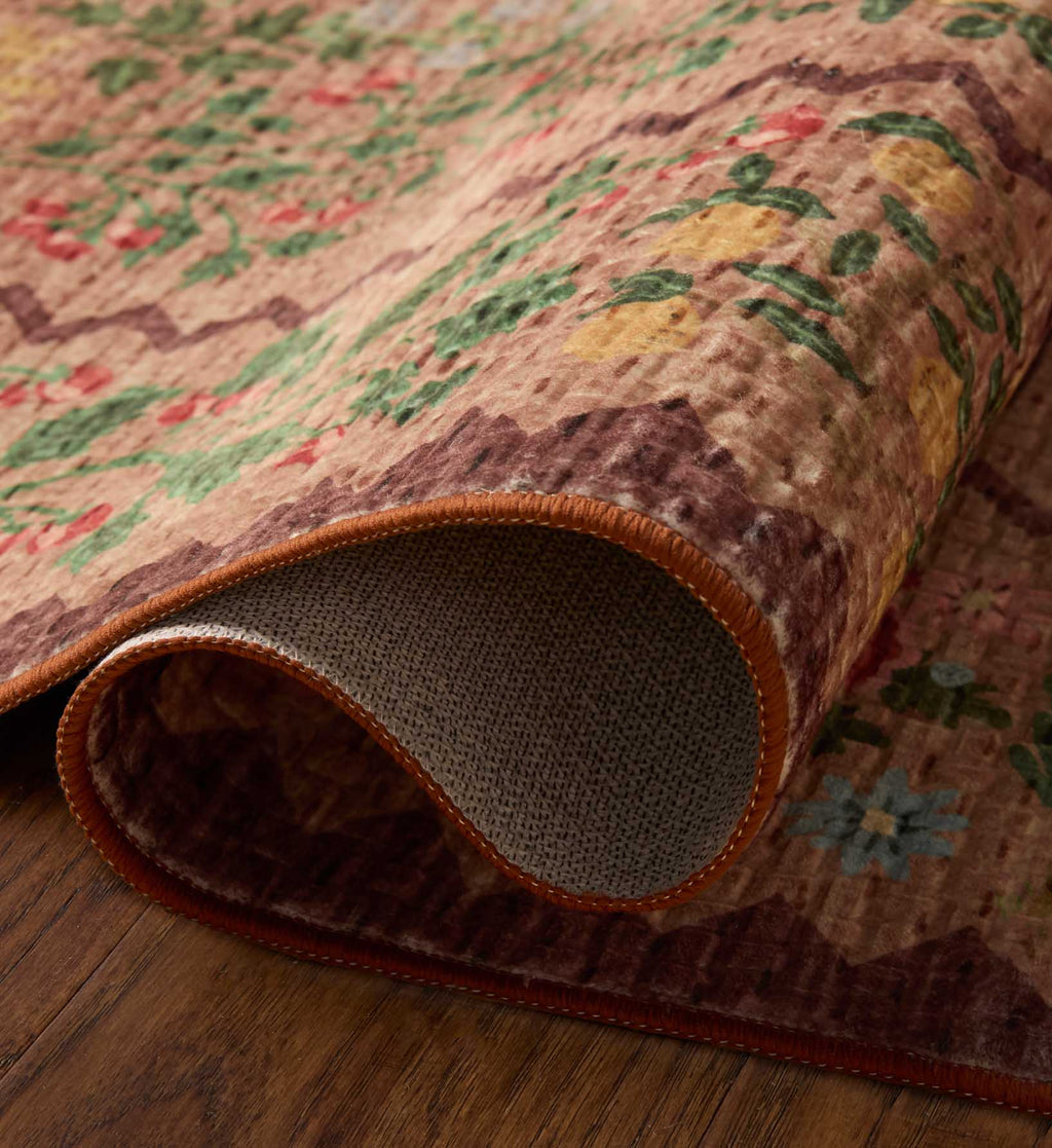 Orchard Country Farm Washable Rug - Mauve