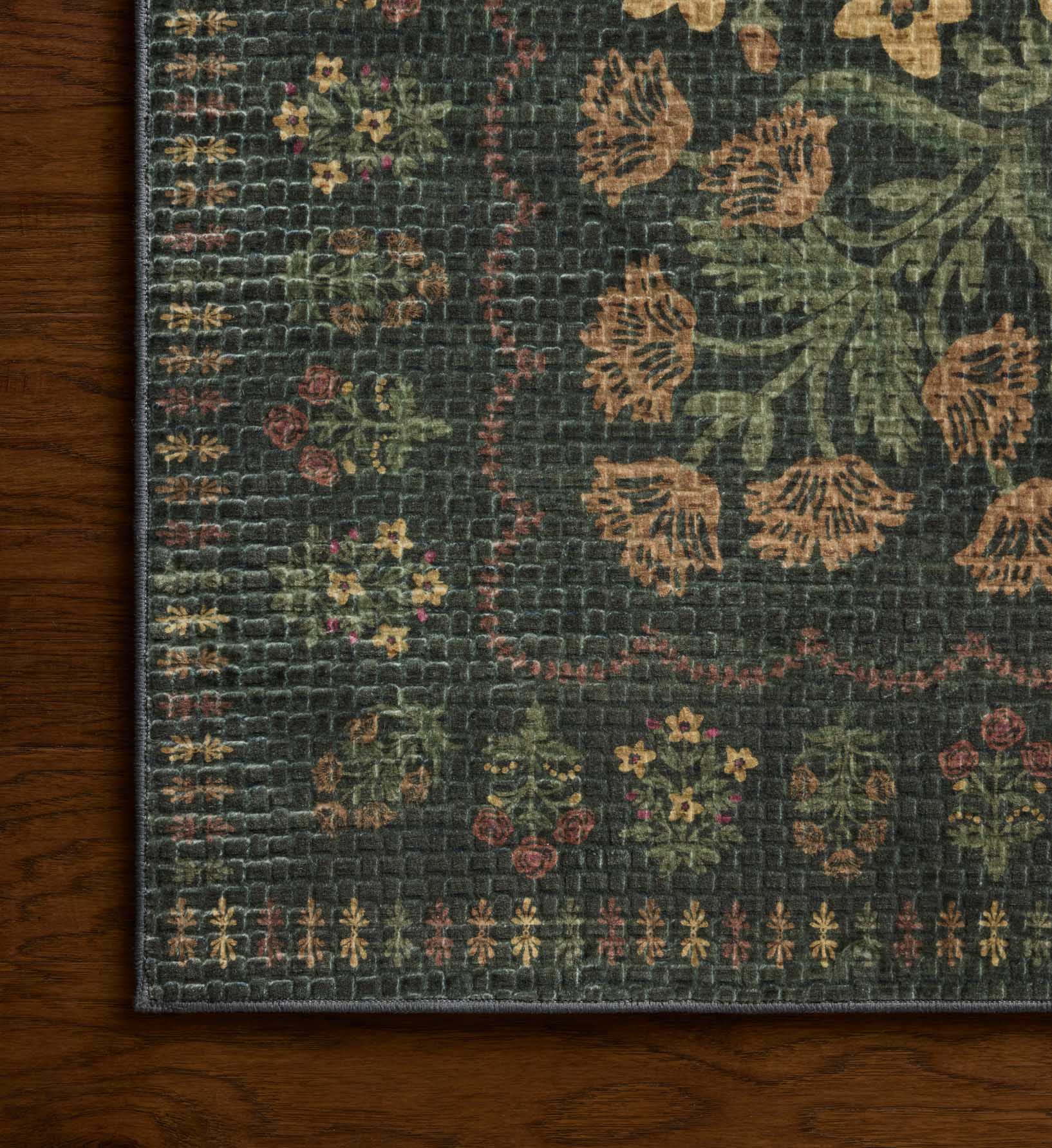 Orchard Charlotte Washable Rug - Forest