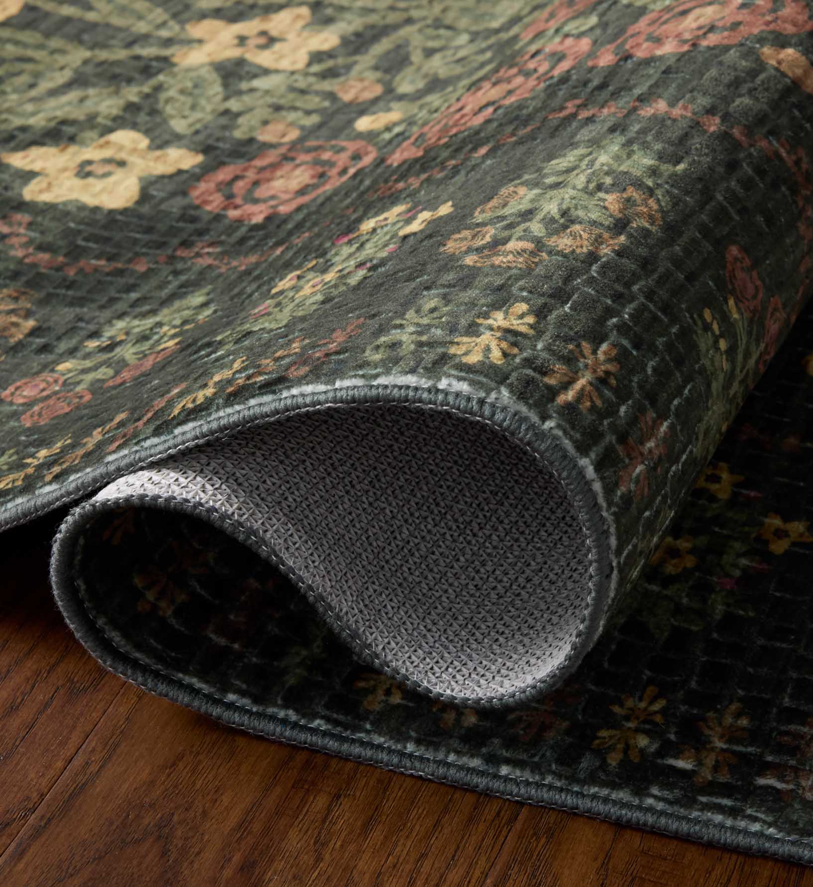Orchard Charlotte Washable Rug - Forest