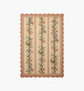 Thistle Wool Hooked Rug - Blush
