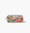 Quilted Small Cosmetic Pouch - Garden Party