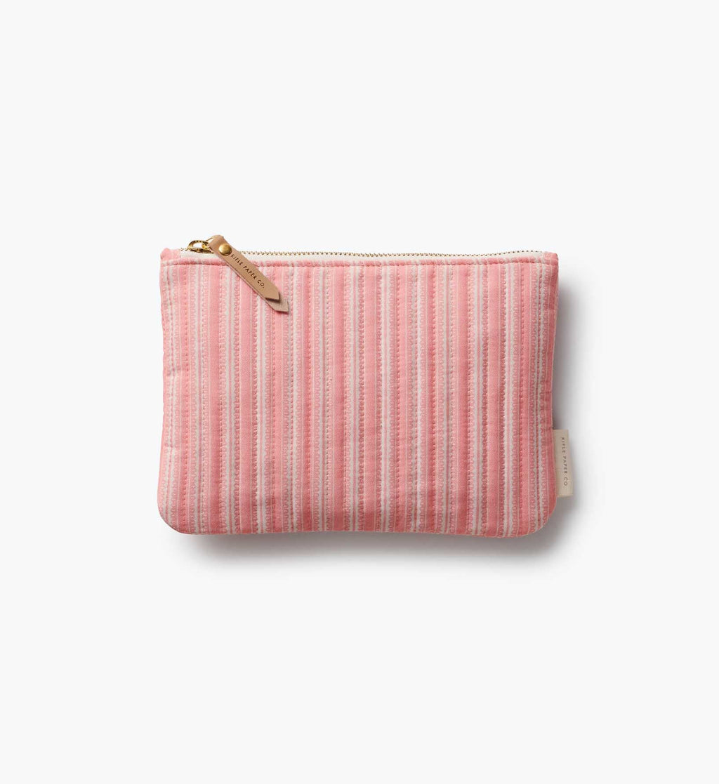 Quilted Pouch Set - Rose Study