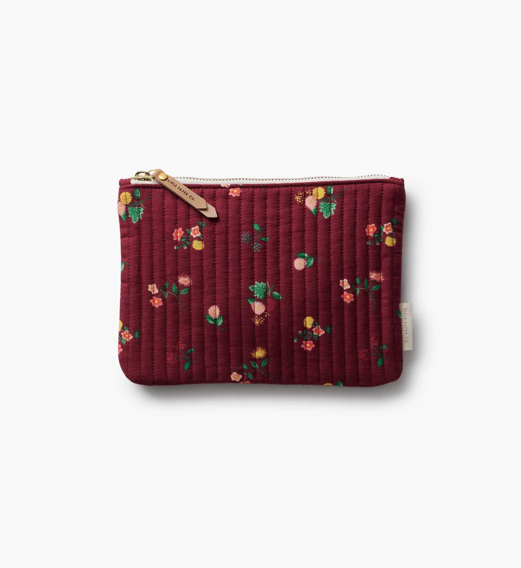 Quilted Pouch Set - Ditsy Dahlia