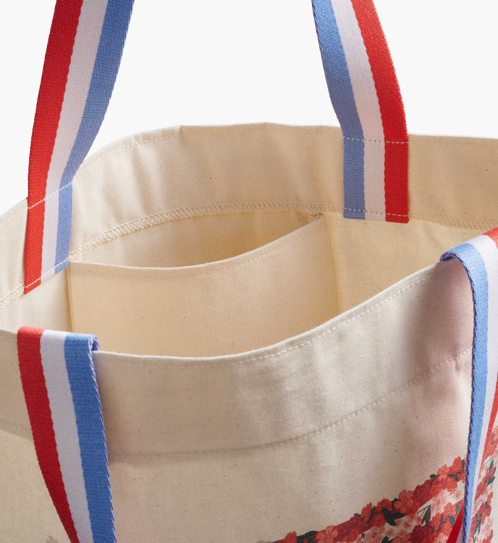 East West Canvas Tote Bag - Americana
