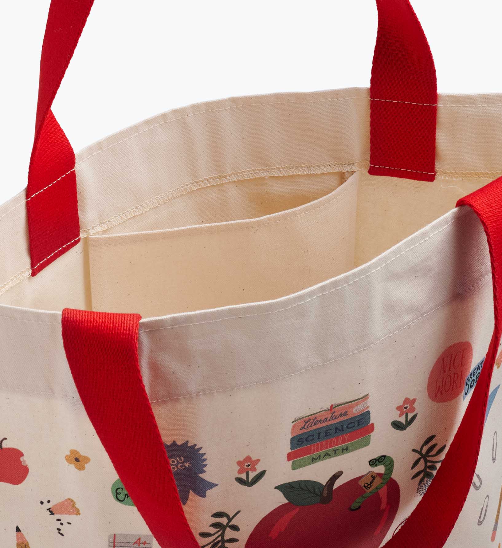 East West Canvas Tote Bag - Schoolhouse