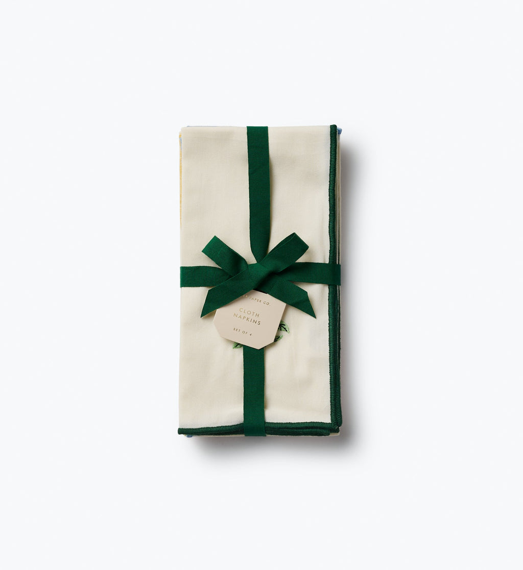 Cotton Napkin Set - Garden Study